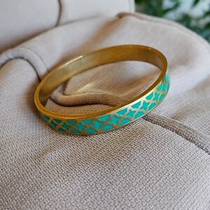 Gold and Turquoise Bracelet
